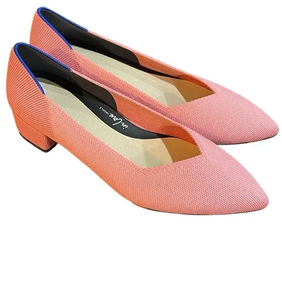 Rothy’s The High Point Heels in Pink NWT $165 Retail - Picture 1 of 8